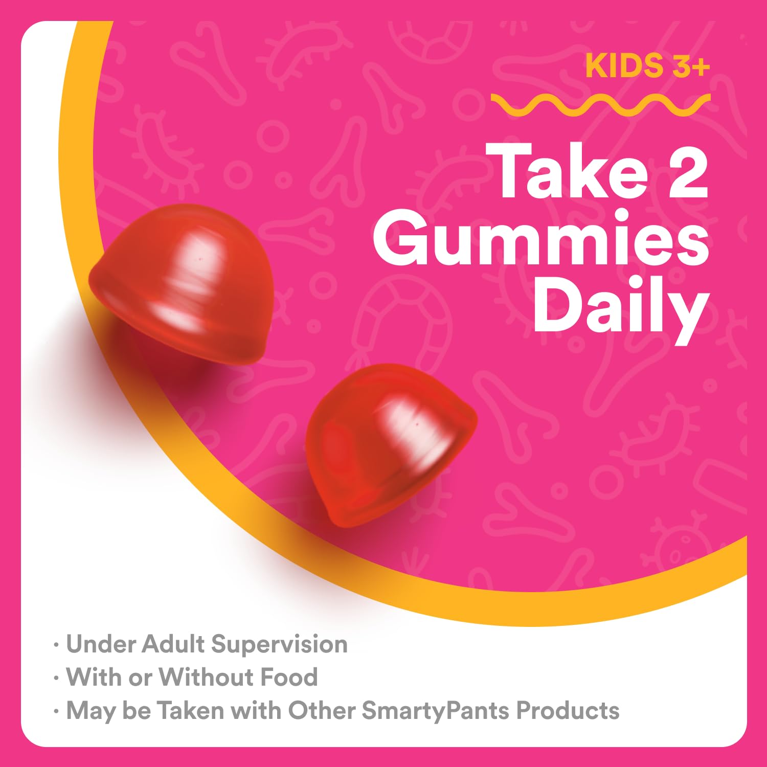smartypants kids probiotic straw creme 60 count