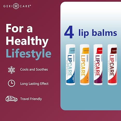 Lip Balm Geri-Care LipCare 0.15 oz. Tube, Packaging Type- Case