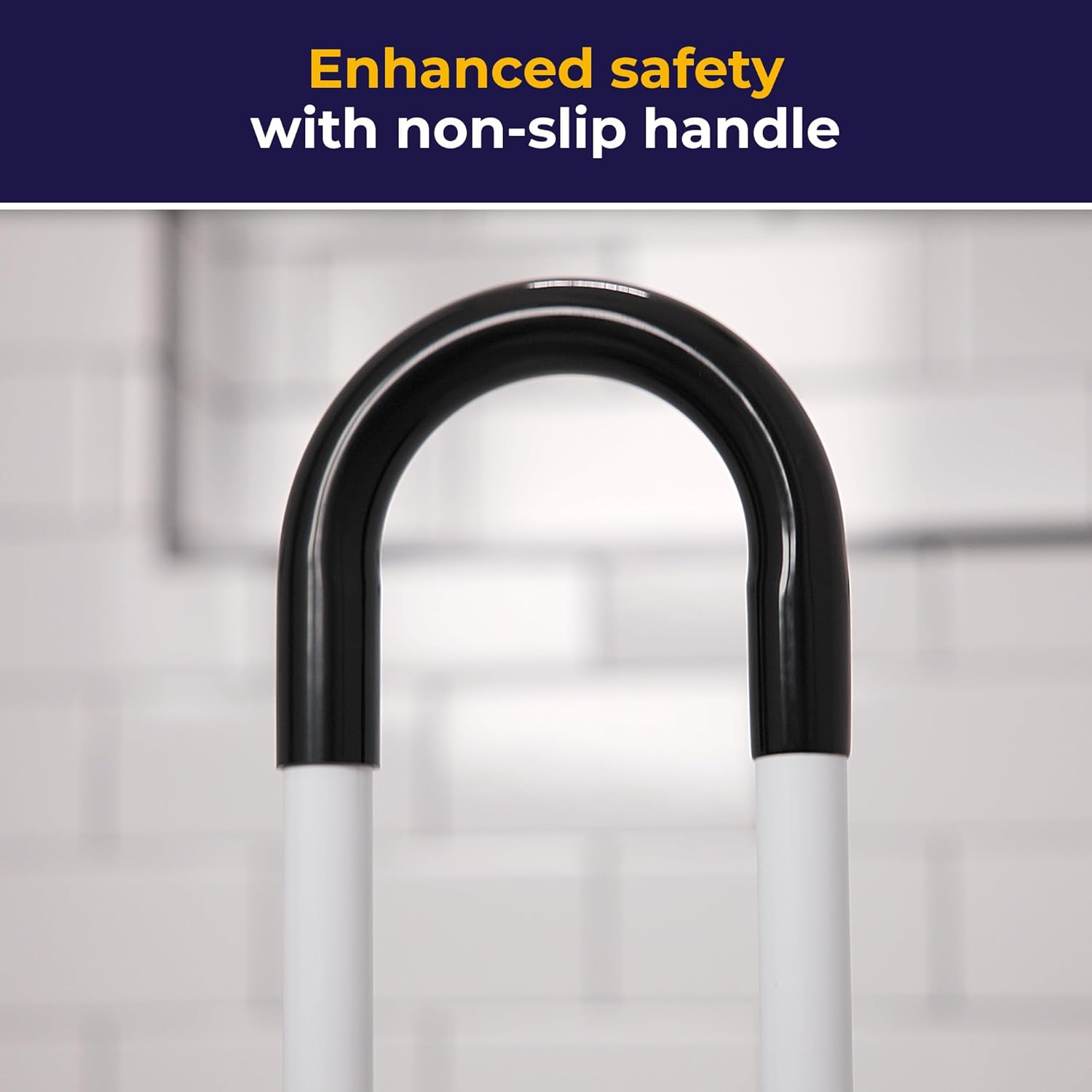 Drive Bathtub Grab Bar White Steel