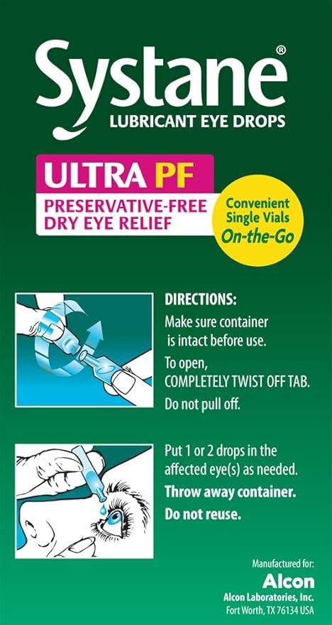 Eye Lubricant Systane Ultra 0.34 oz. Eye Drops,Packaging Type- Each
