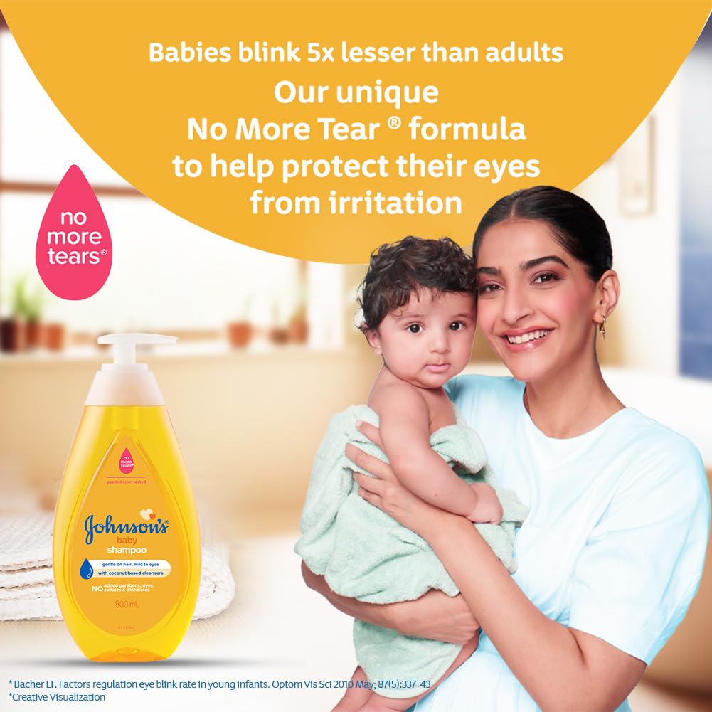 baby shampoo johnsons no more tears 1 7 oz flip top bottle scented packaging type case