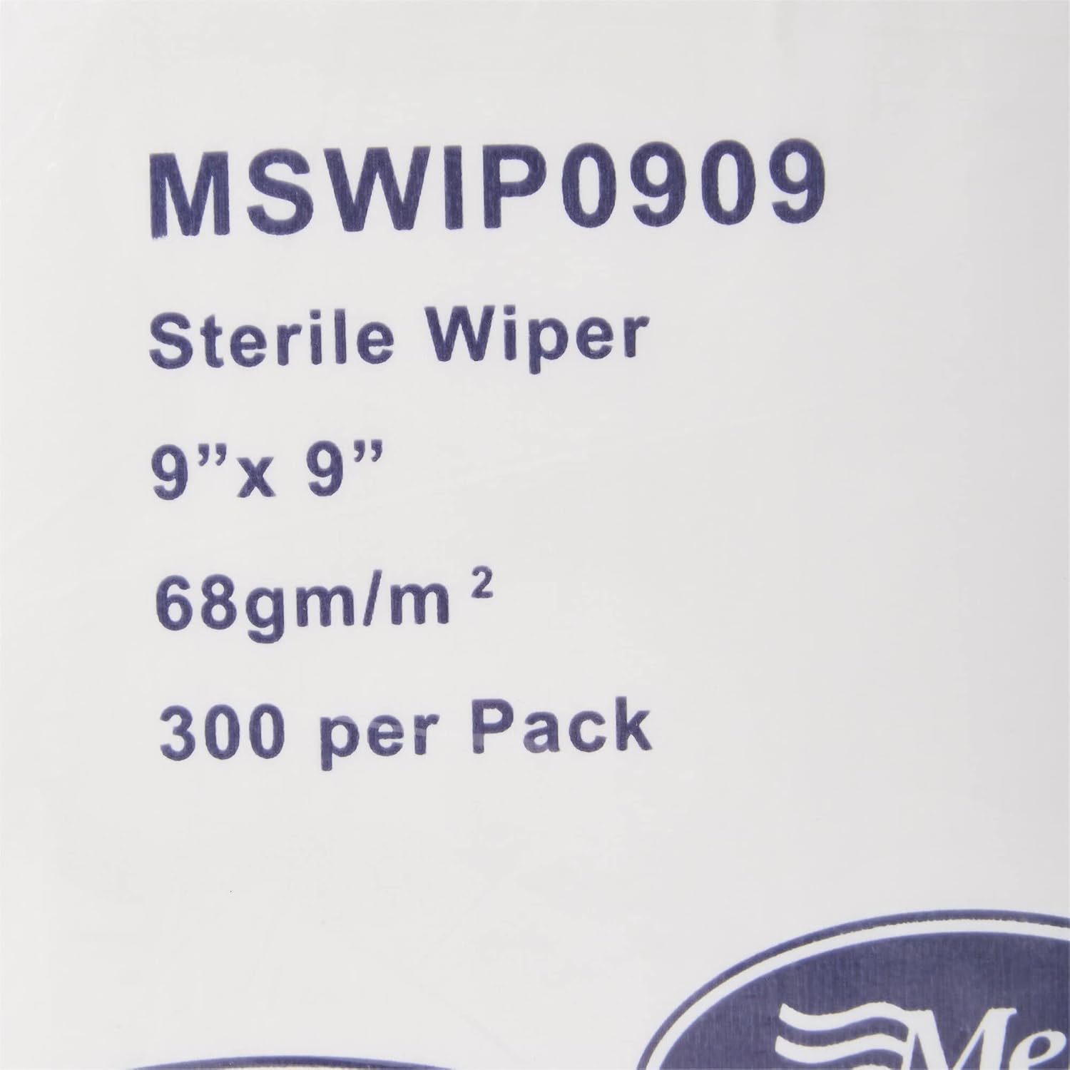 Cleanroom Wipe McKesson ISO Class 5 White Sterile Polyester / Cellulose 9 X 9 Inch Disposable, Packaging Type- Case