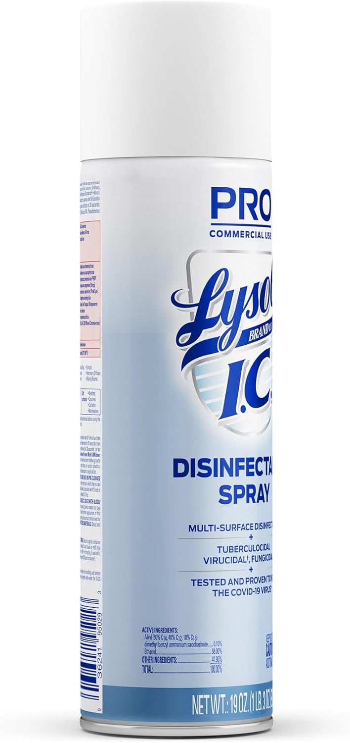 Lysol I.C. Surface Disinfectant Alcohol Based Aerosol Spray Liquid 19 oz. Can Scented NonSterile
