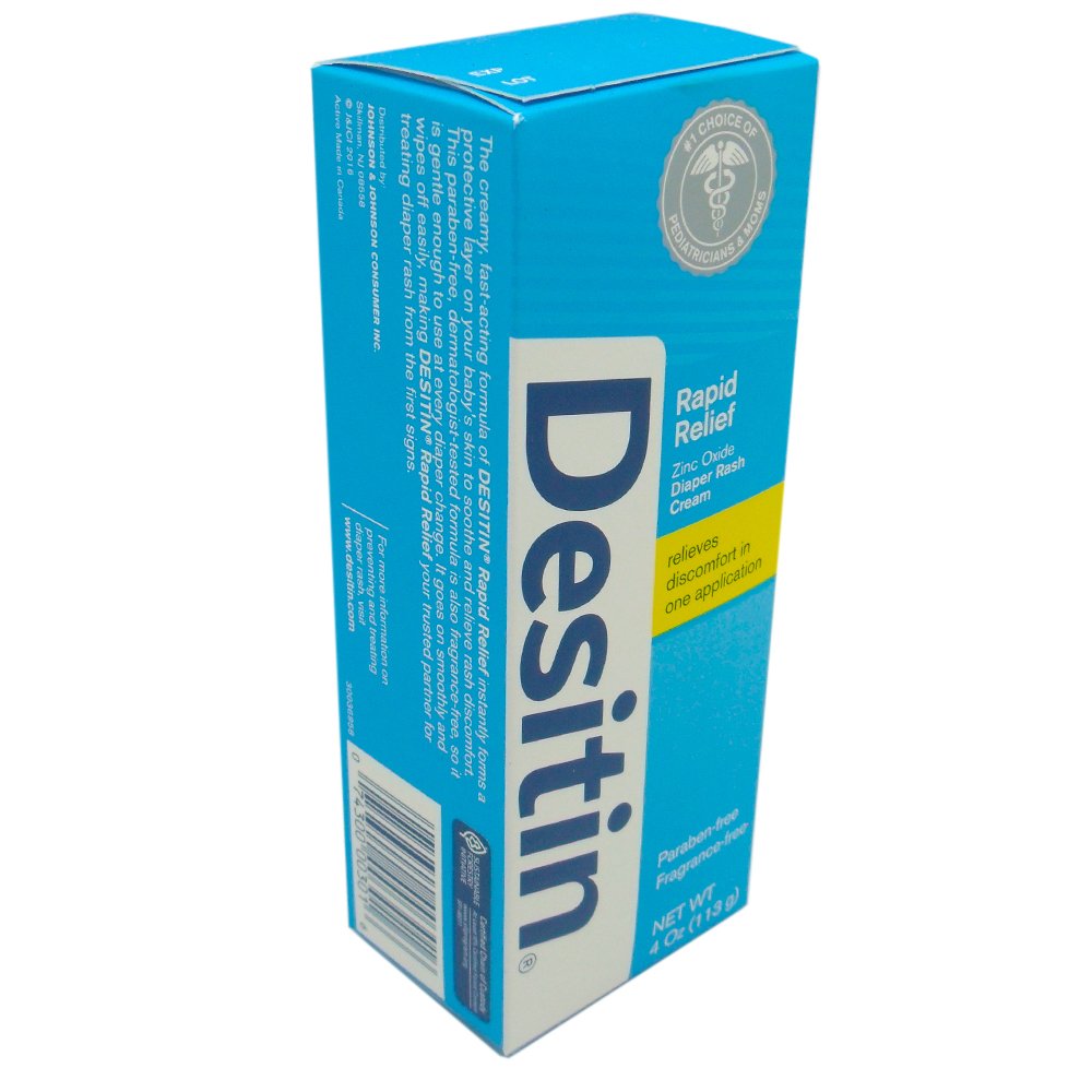 Diaper Rash Treatment Desitin Rapid Relief 4 oz. Tube Scented Cream, Packaging Type- Case