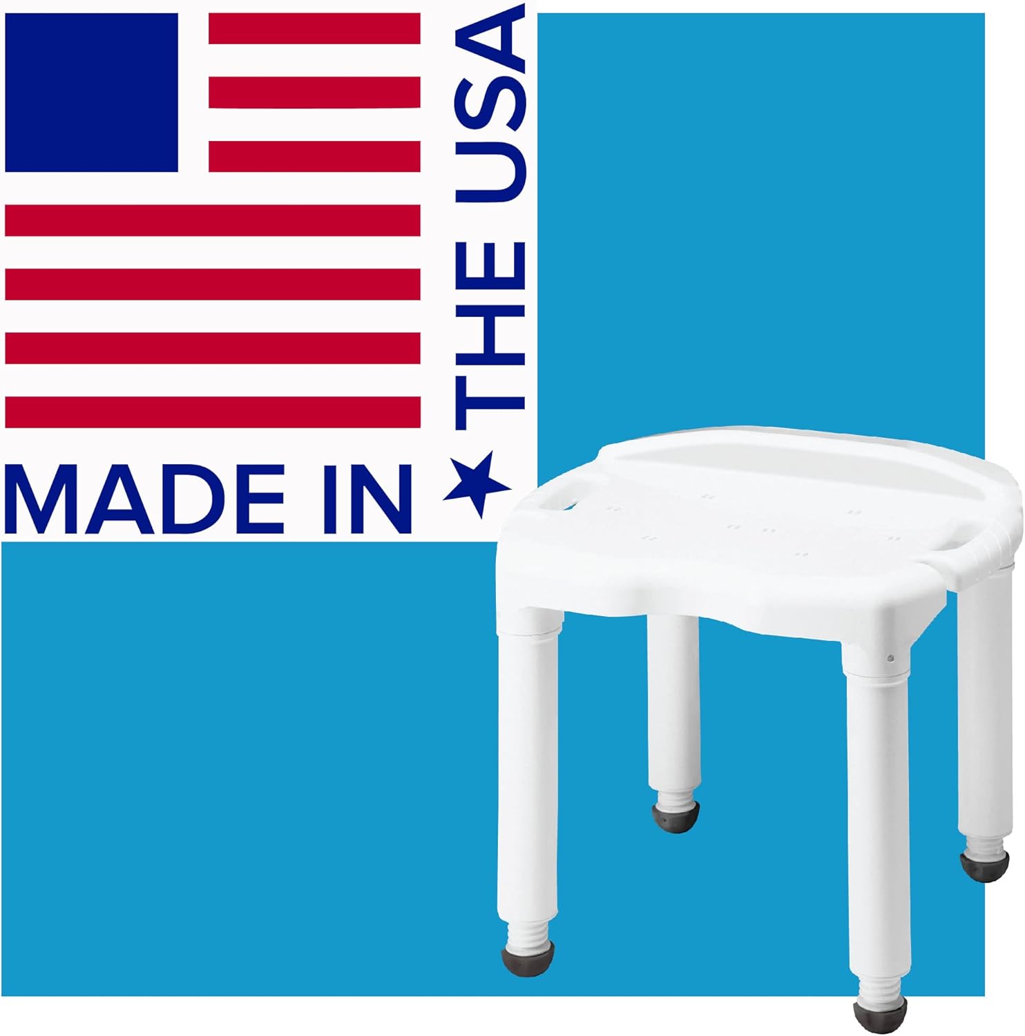 Bath Bench Composite W/o Back Knock-down - Retail - Carex
