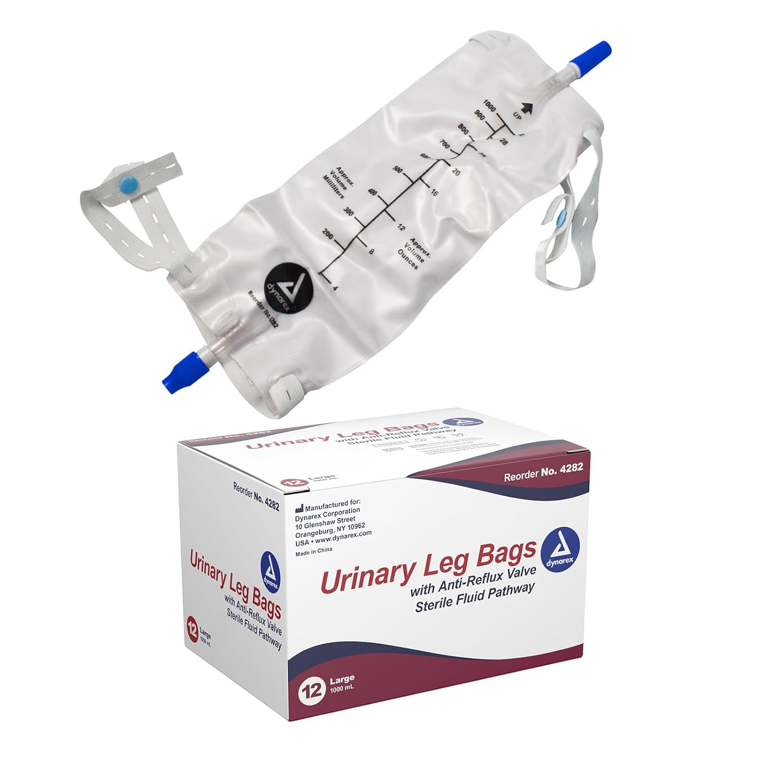 Leg Bag-large 1000 Ml W/valve Bx/12