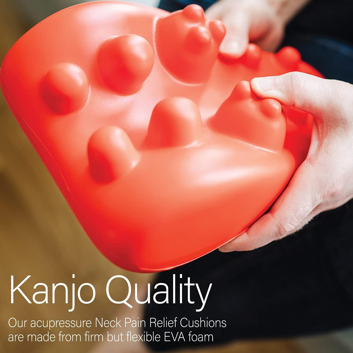 kanjo flex firm acupressure neck pain relief cushion kanjo acupressure neck cushion mk1236451ea