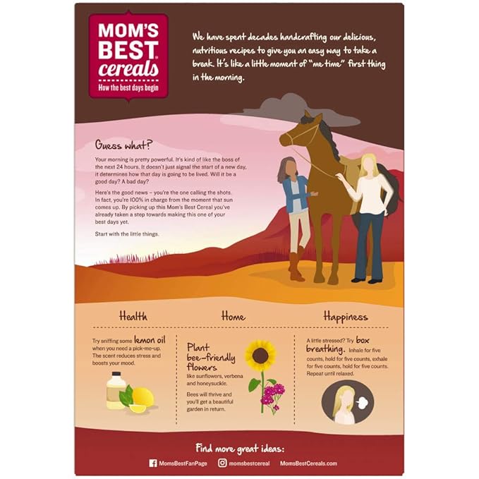 Mom's Best Raisin Bran Cereals - Case Of 10 - 22 Oz