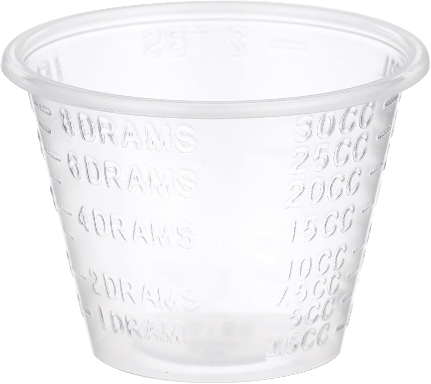 Medicine Cup 1 oz. Clear Plastic Disposable NonSterile, Packaging Type- Case