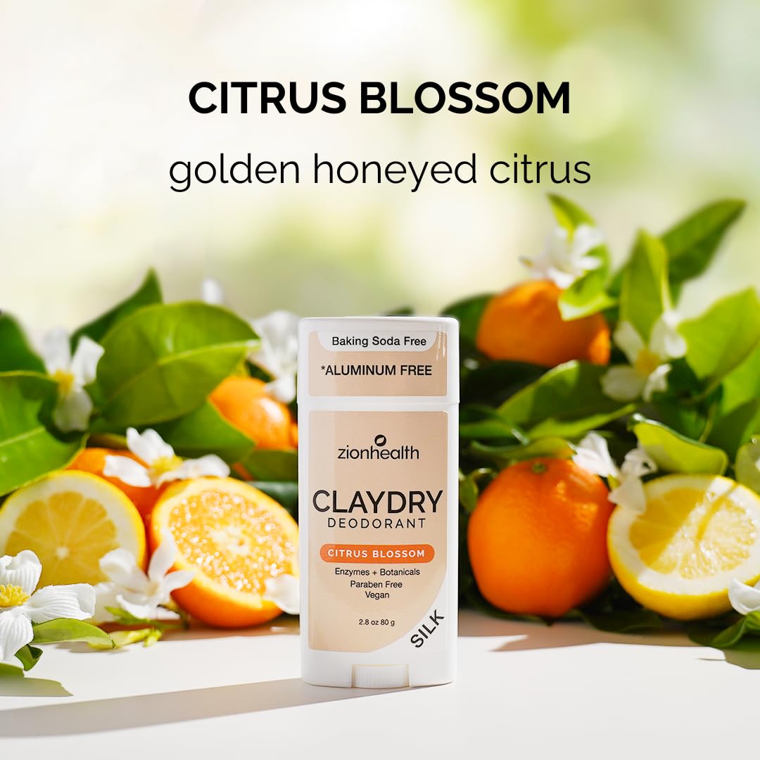 Zion Health Adama Minerals Clay Deodorant Citrus Blossom - 2.5 Oz