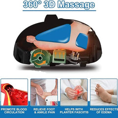 Foot Massager Heating Therapy Hot Compression Shiatsu Knead Roller Muscle Relaxation Pain Relief Electric Foot Massage Machine