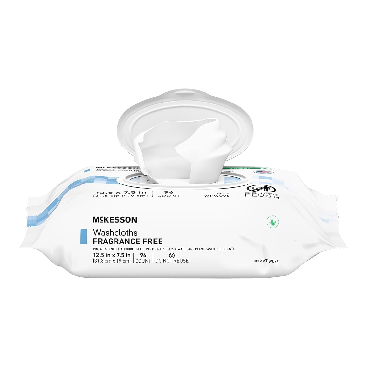 Personal Cleansing Wipe McKesson Soft Pack Unscented 96 Count, Packaging Type- Case