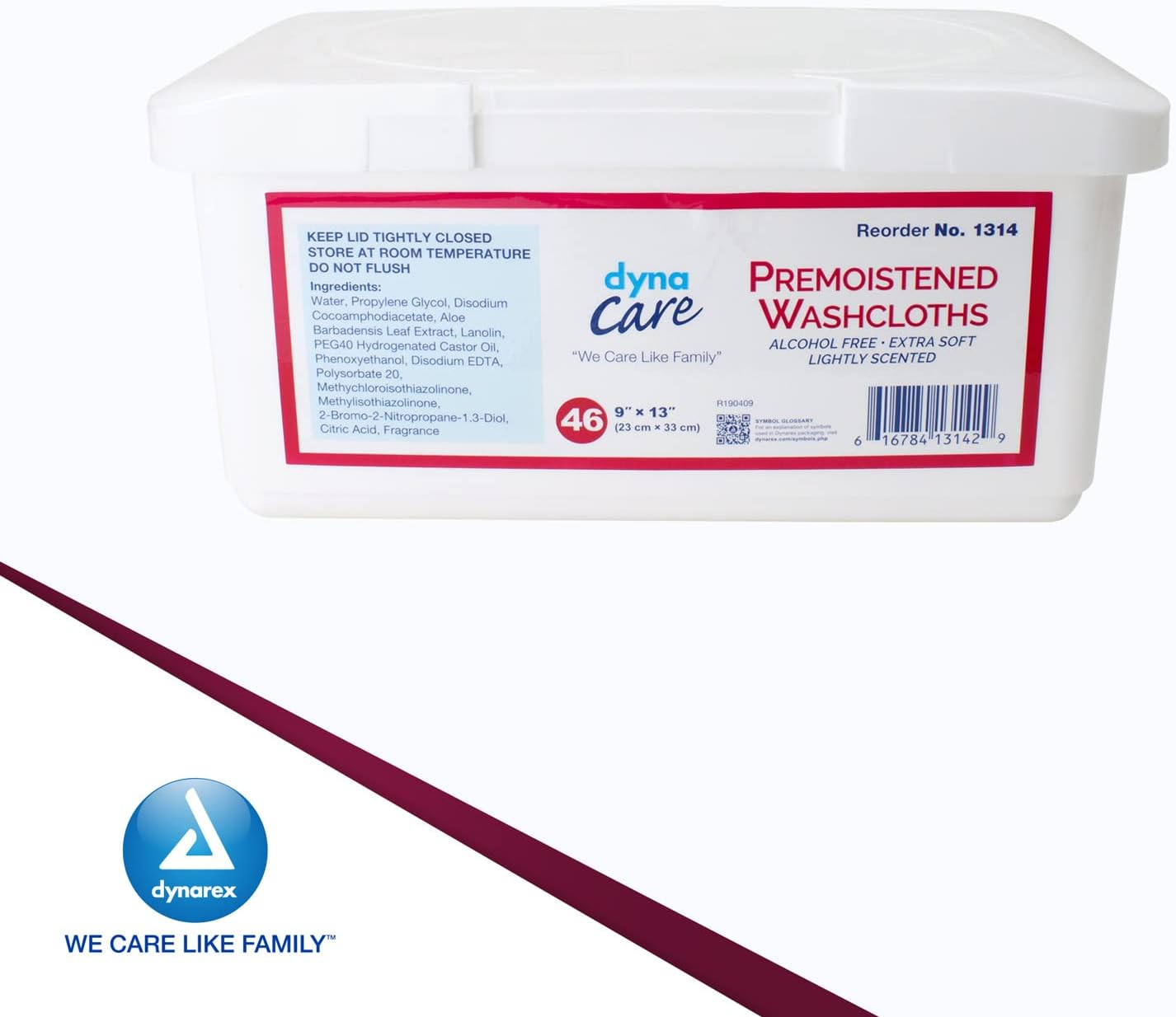 Personal Cleansing Wipe DynaCare Tub Scented 46 Count