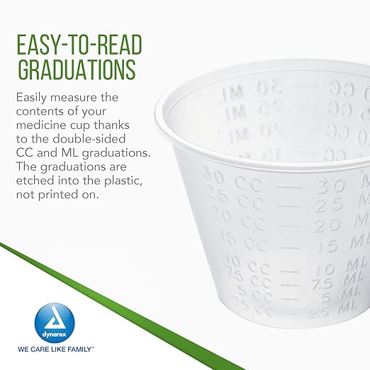 Medicine Cup Economy 1 oz. Clear Plastic Disposable NonSterile, Packaging Type- Case