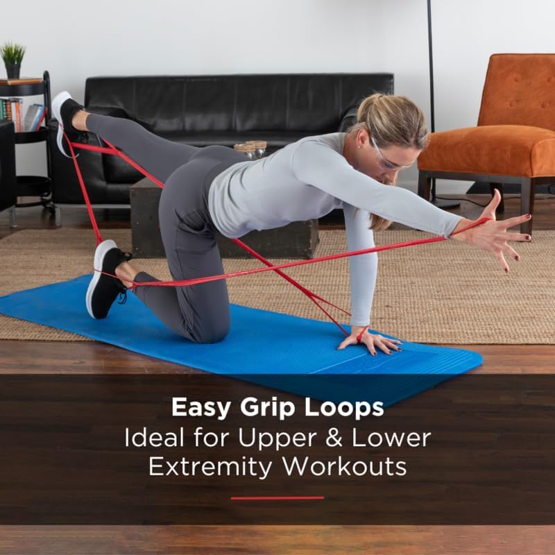 Theraband Consecutive Loops Red 25 Yard Bulk