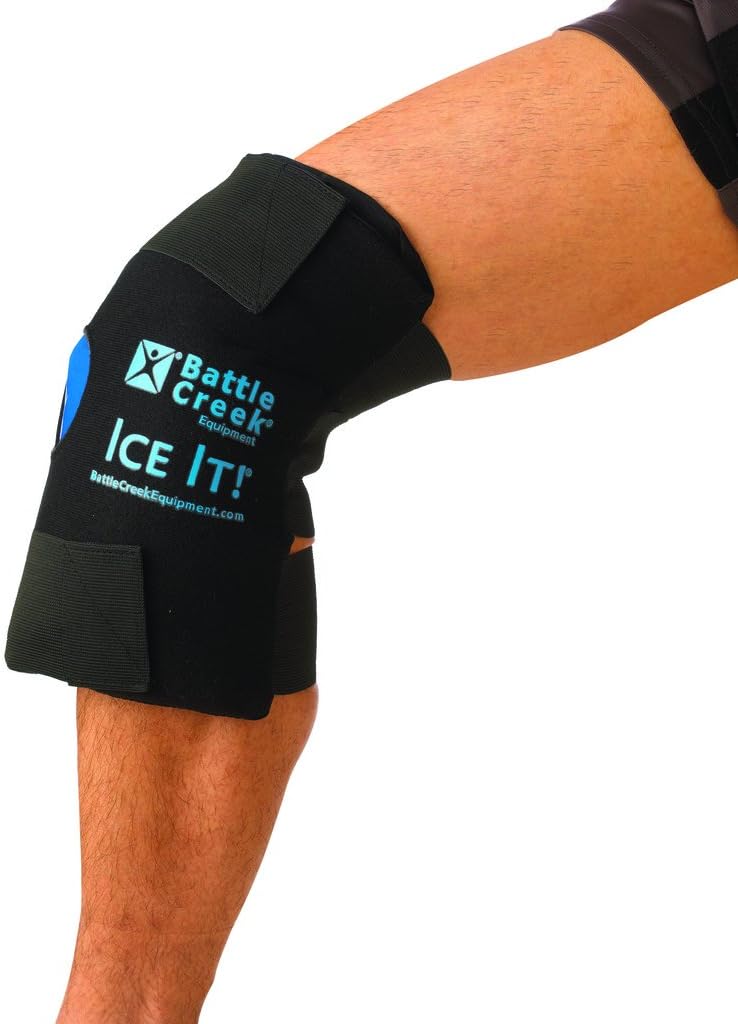 Cold Pack with Wrap Ice It! MaxCOMFORT System Knee 12 X 13 Inch Fabric / Foam / Vinyl / Gel Reusable,Packaging Type- Each