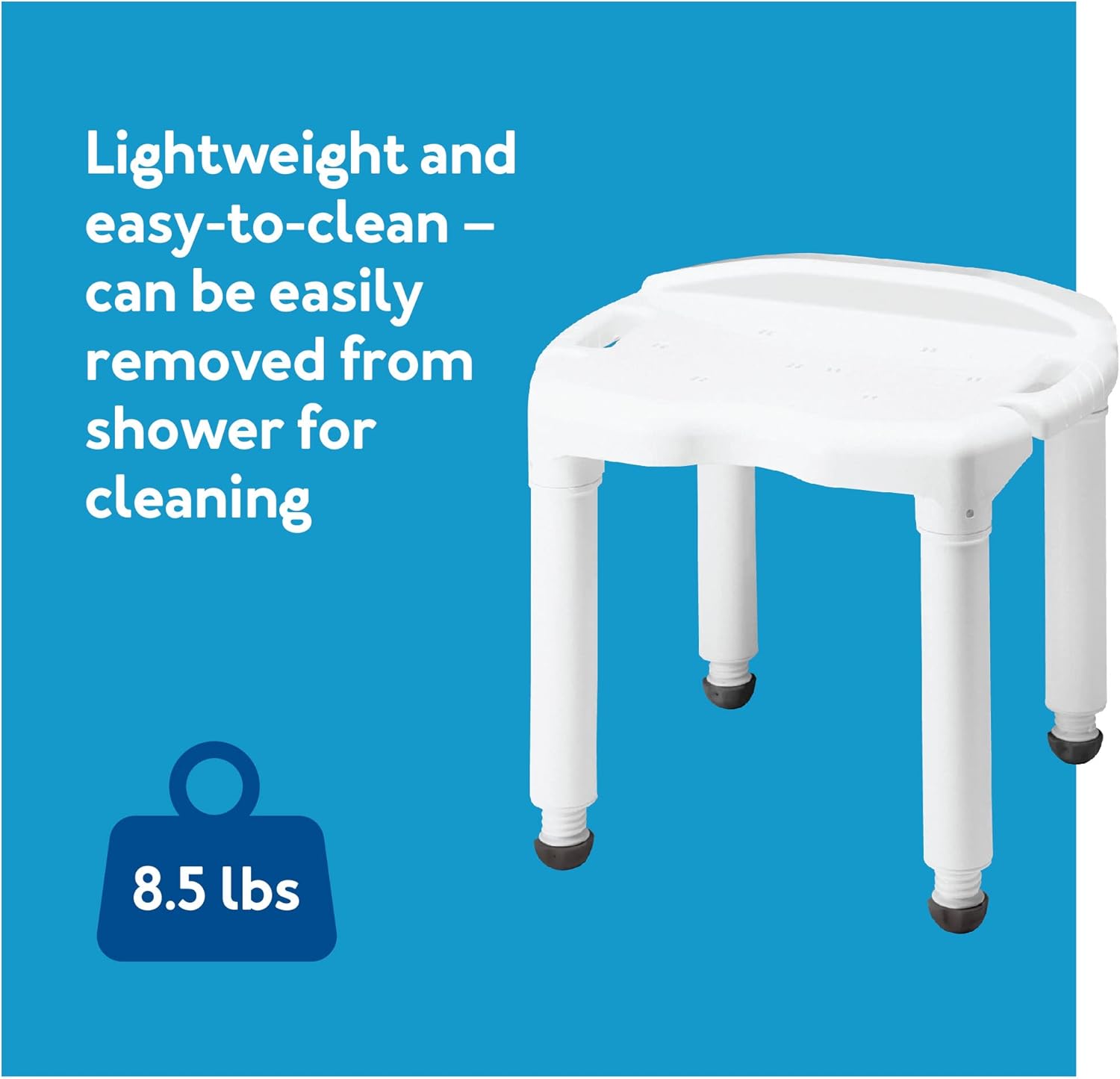 Bath Bench Composite W/o Back Knock-down - Retail - Carex