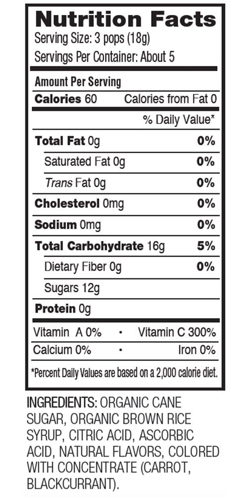 yummy earth organic vitamin c pops 3 oz case of 6