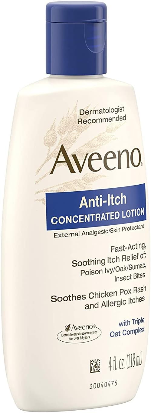 Itch Relief Aveeno Anti-Itch 3% Strength Lotion 4 oz. Bottle,Packaging Type- Each