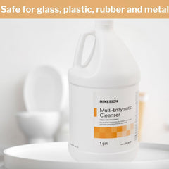 Multi-Enzymatic Instrument Detergent McKesson Liquid 1 gal. Jug Fresh Mint Scent, Packaging Type- Case