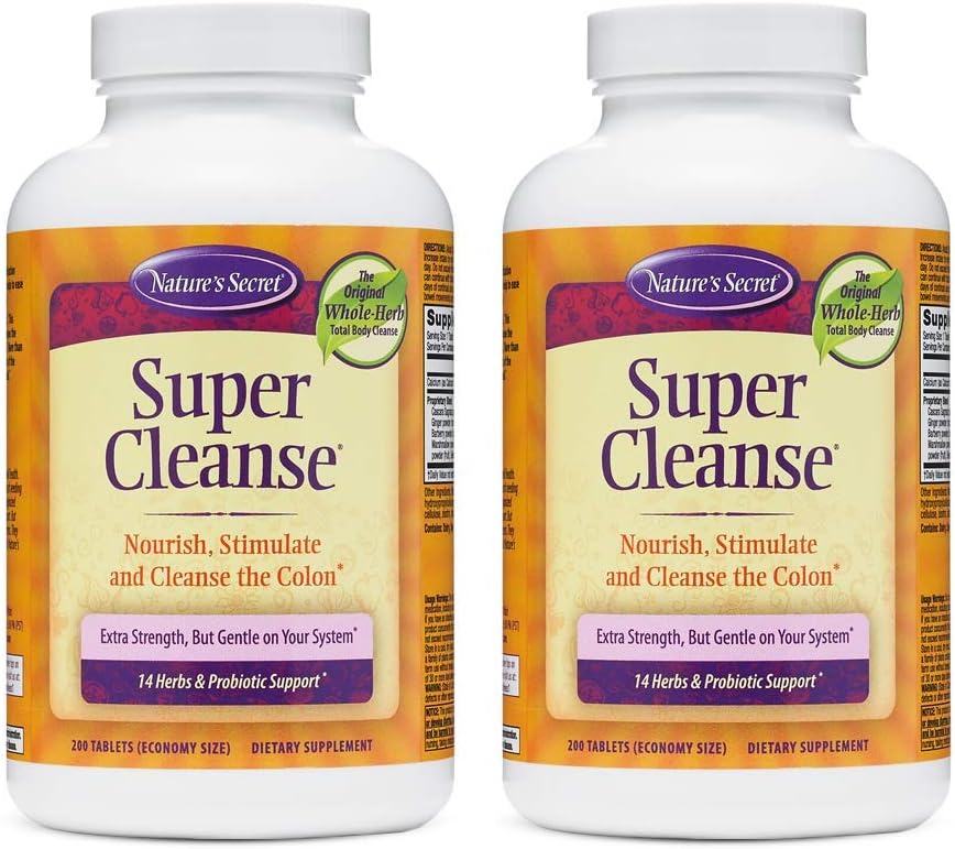 Nature's Secret Super Cleanse - 200 Tablets