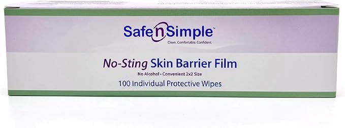 Toallita protectora para la piel, segura y sencilla, sin irritación, 60 %/20 % de concentración, agua purificada, polivinilpirrolidona, glicerina y propilenglicol, paquete individual estéril. Tipo de embalaje: caja. 