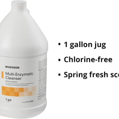 Multi-Enzymatic Instrument Detergent McKesson Liquid 1 gal. Jug Spring Fresh Scent