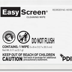Easy Screen Surface Cleaner Premoistened Alcohol Based Manual Pull Wipe 50 Count Individual Packet Alcohol Scent NonSterile, Packaging Type- Case