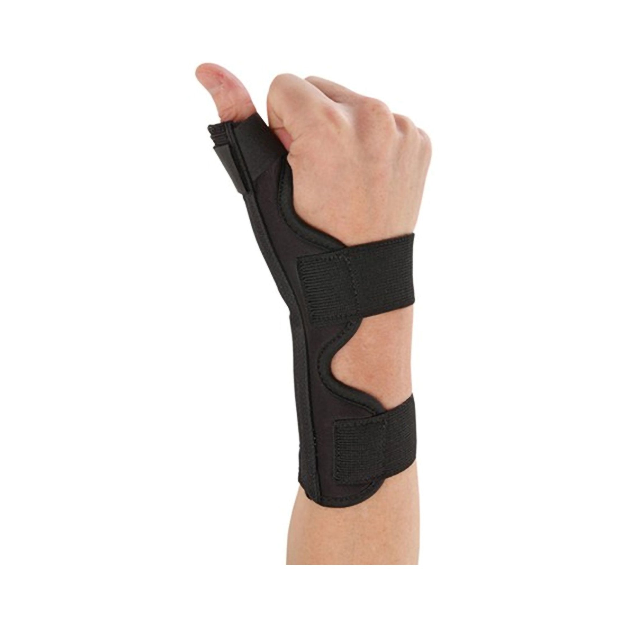 Thumb Splint Ossur One Size Fits Most Hook and Loop Strap Closure Black,Packaging Type- Each