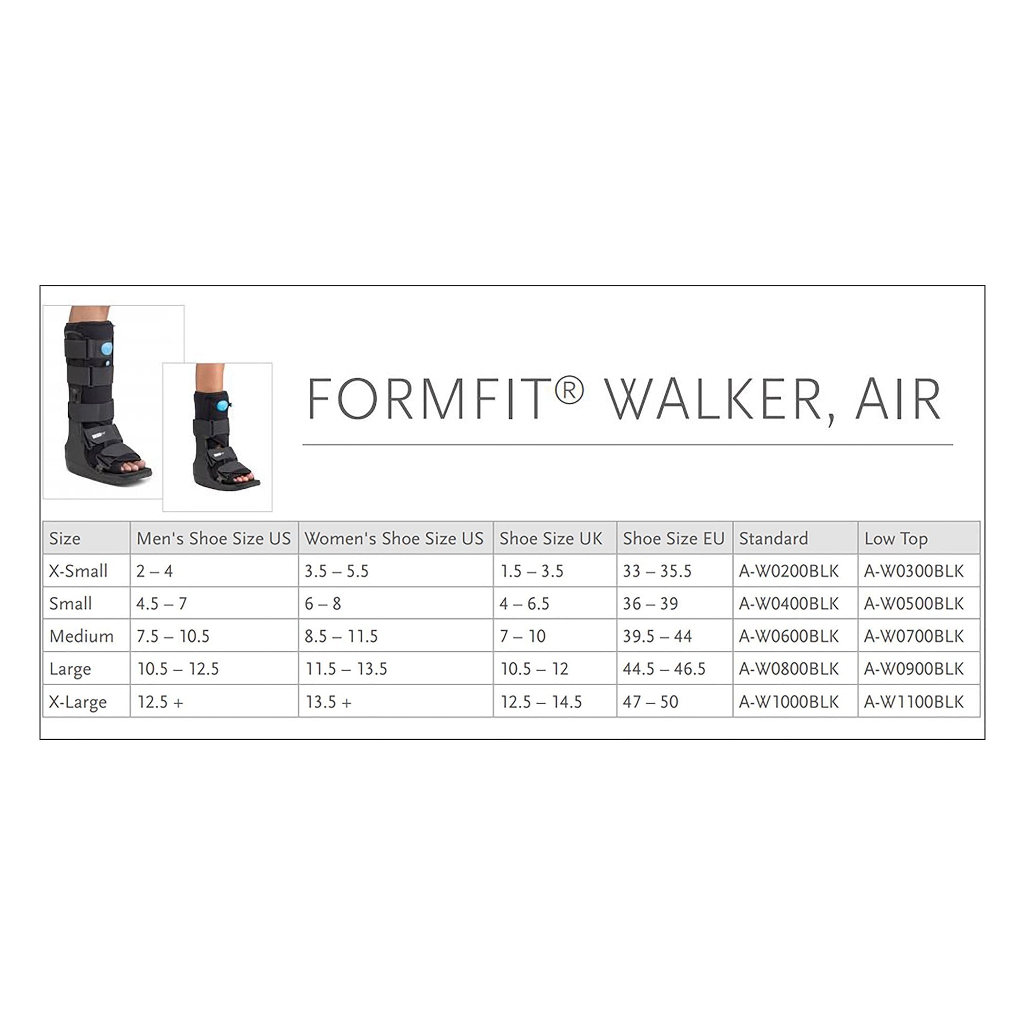 Air Walker Boot Formfit Walker Air Pneumatic Adult Small Tall,Packaging Type- Each