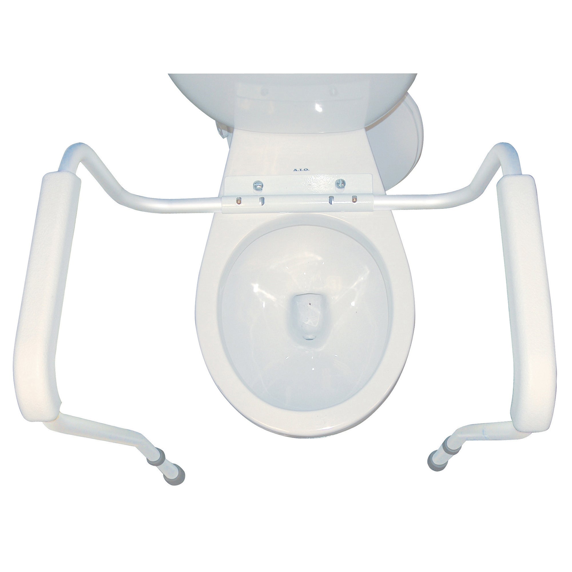 Toilet Safety Rail drive White / Gray Aluminum,Packaging Type- Each