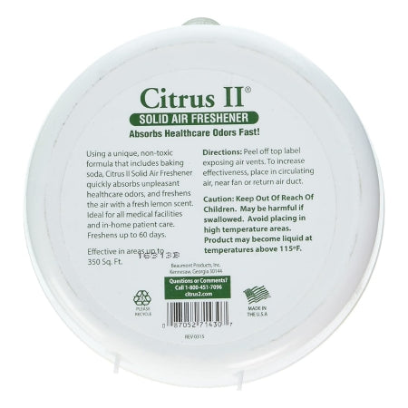 Air Freshener Citrus II Solid 8 oz. Box Fresh Lemon Scent,Packaging Type- Each