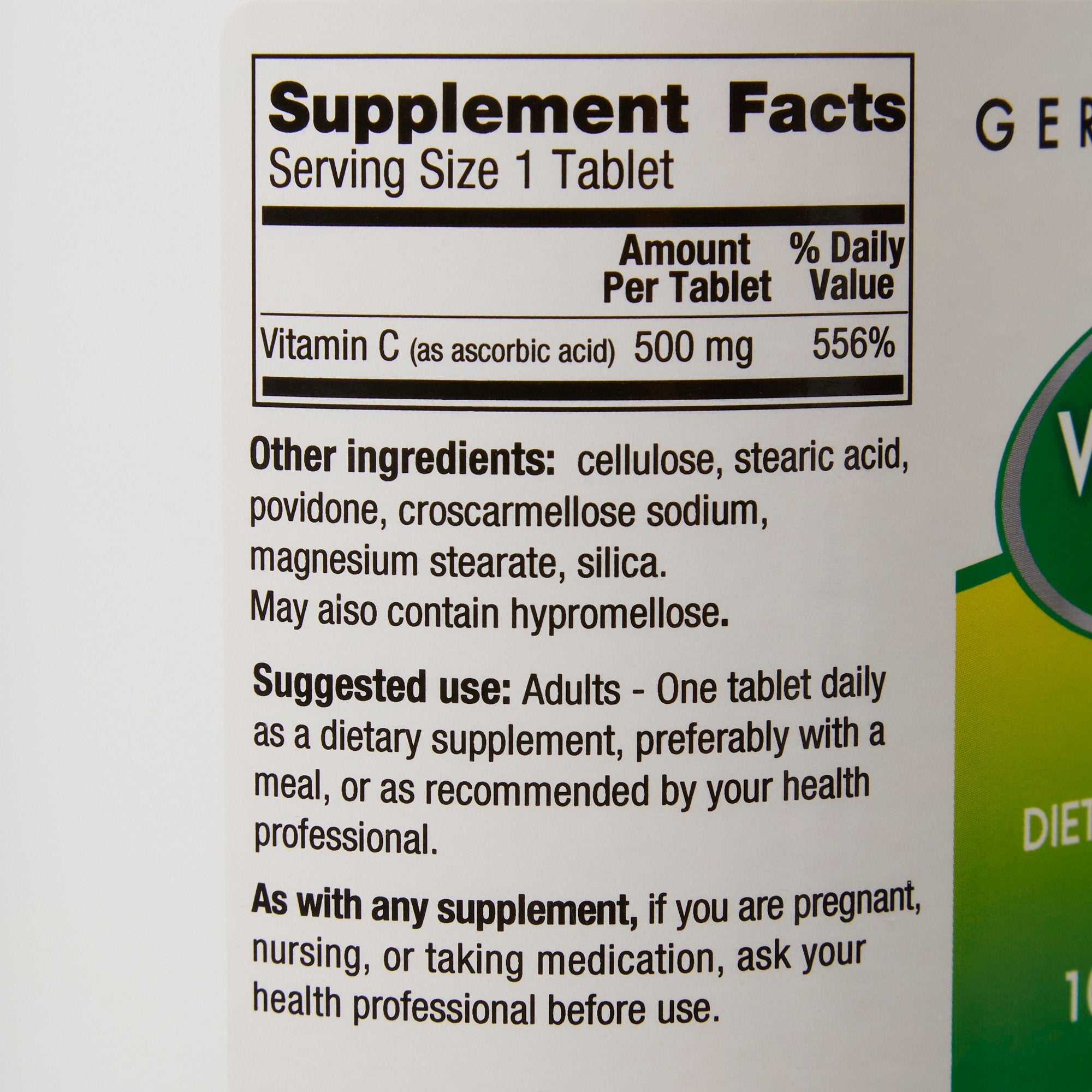 vitamin c supplement geri care ascorbic acid 500 mg strength tablet 1 000 per bottle