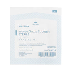Gauze Sponge McKesson 2 X 2 Inch 8-Ply Sterile 2 per Pack, Packaging Type- Case