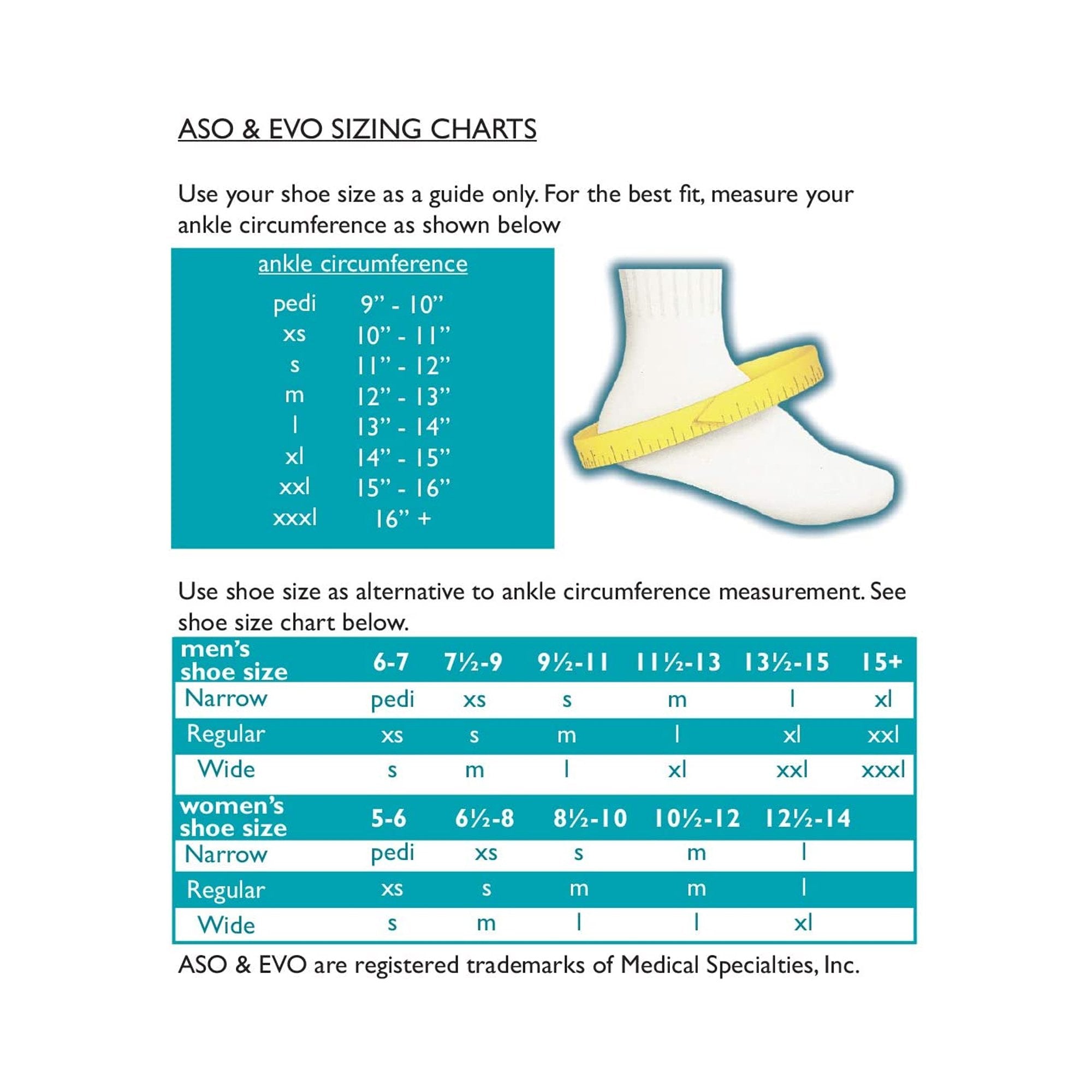 Ankle Brace ASO Speed Lacer Large Lace-Up / Hook and Loop Strap Closure Foot,Packaging Type- Each