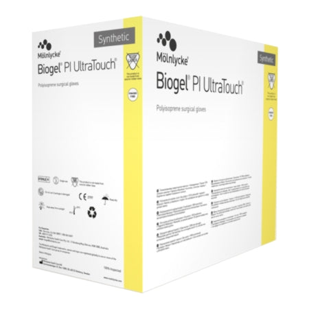 Surgical Glove Biogel PI UltraTouch Size 8 Sterile Polyisoprene Standard Cuff Length Micro-Textured Opaque Beige Chemo  tested