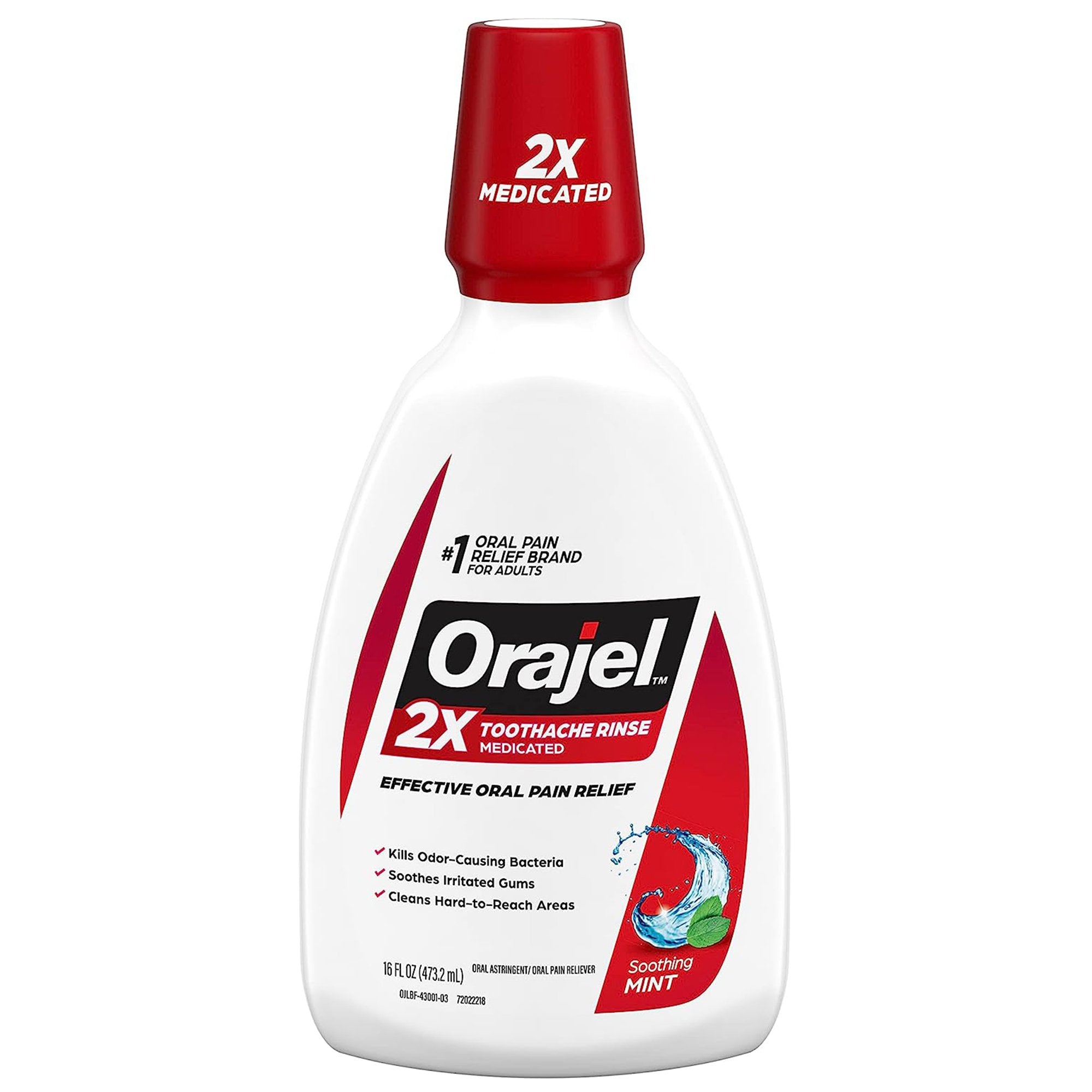 Oral Pain Relief Orajel Liquid 16 oz.