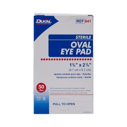 Eye Pad Dukal™ 1-5/8 X 2-5/8 Inch Sterile 1 per Pack