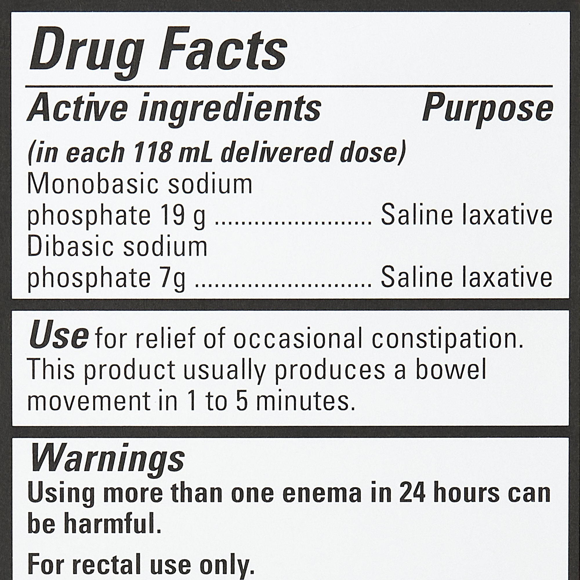 Enema Fleet 4.5 oz. 19 Gram - 7 Gram Strength Monobasic Sodium Phosphate / Dibasic Sodium Phosphate,Packaging Type- Each