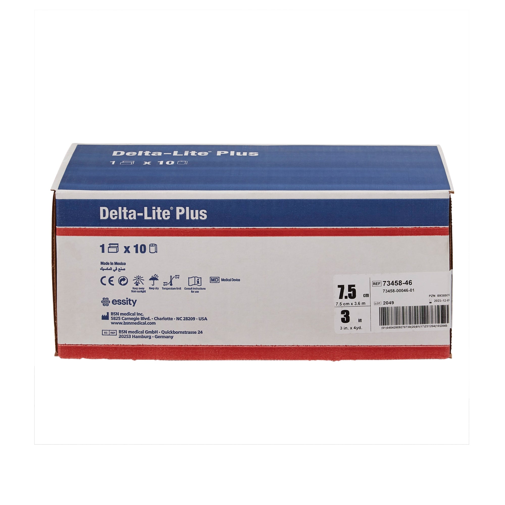 Cast Tape Delta-Lite Plus 3 Inch X 12 Foot Fiberglass / Resin Black, Packaging Type- Box
