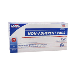 Non-Adherent Dressing Dukal 3 X 8 Inch Sterile 1 per Pack, Packaging Type- Case