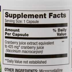 Dietary Supplement Optimum® Cranberry Powder 425 mg Strength Capsule 100 per Bottle Cranberry Flavor