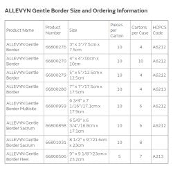 Foam Dressing Allevyn Gentle Border 3 X 3 Inch With Border Film Backing Silicone Gel Adhesive Square Sterile