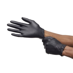 Exam Glove MICROFLEX MidKnight X-Large NonSterile Nitrile Standard Cuff Length Fully Textured Black Fentanyl Tested