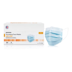 Procedure Mask McKesson ASTM Level 1 Earloops One Size Fits Most 3 · Case of 500