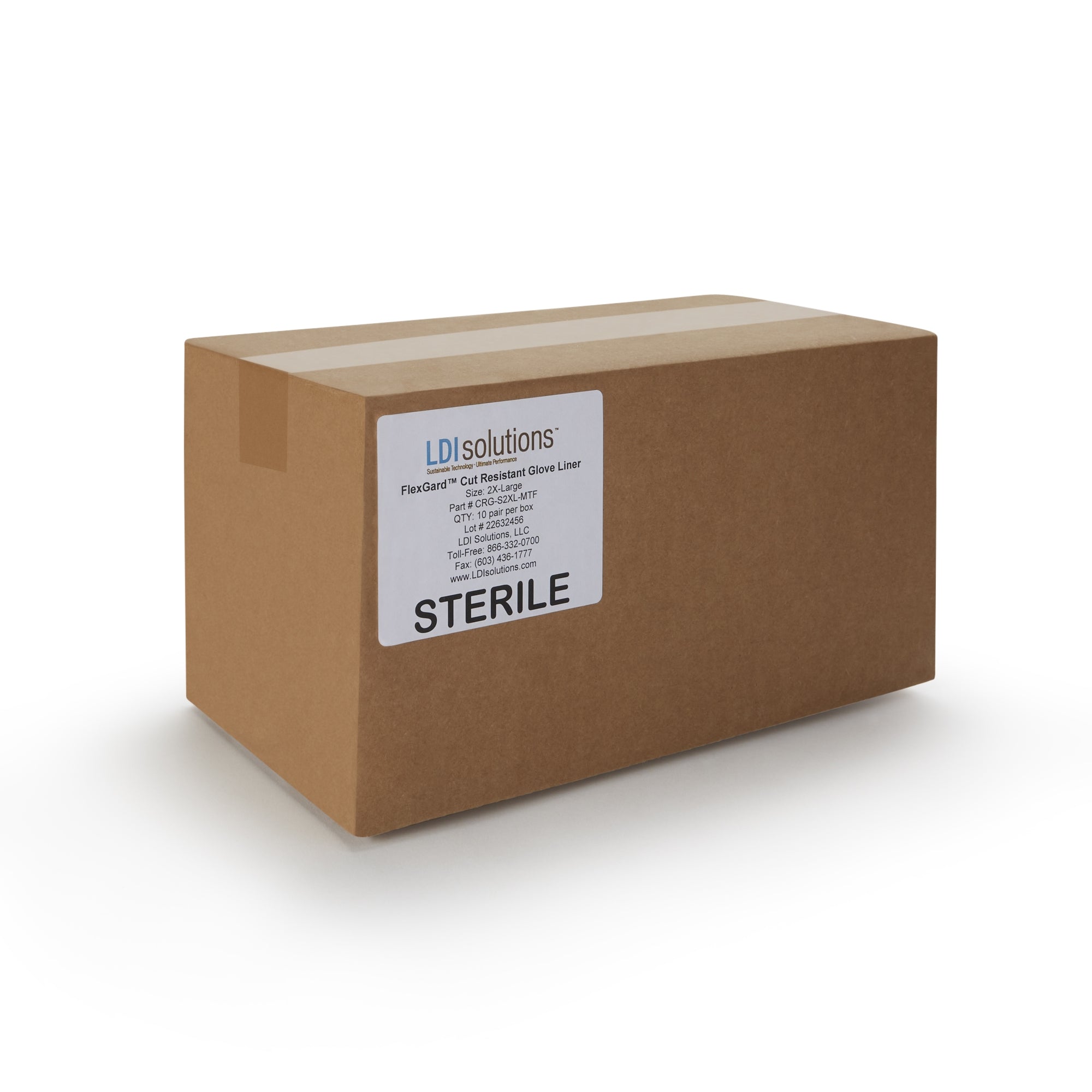 Cut Resistant Glove Liner Flex-Gard Full-Finger HDPE / Spandex / Polyester White 2X-Large,Packaging Type- Box