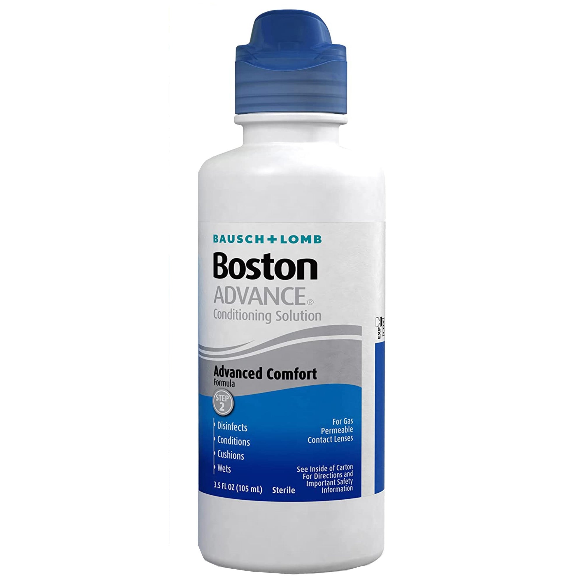 Solución para lentes de contacto Boston Advance Conditioning, 3.5 oz., envase individual.