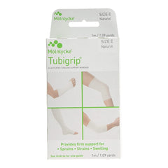 Elastic Tubular Support Bandage Tubigrip 3-1/2 Inch X 1 Yard Large Ankle / Medium Knee / Small Thigh Pull On Natural NonSterile Size E Standard Compression,Packaging Type- Box