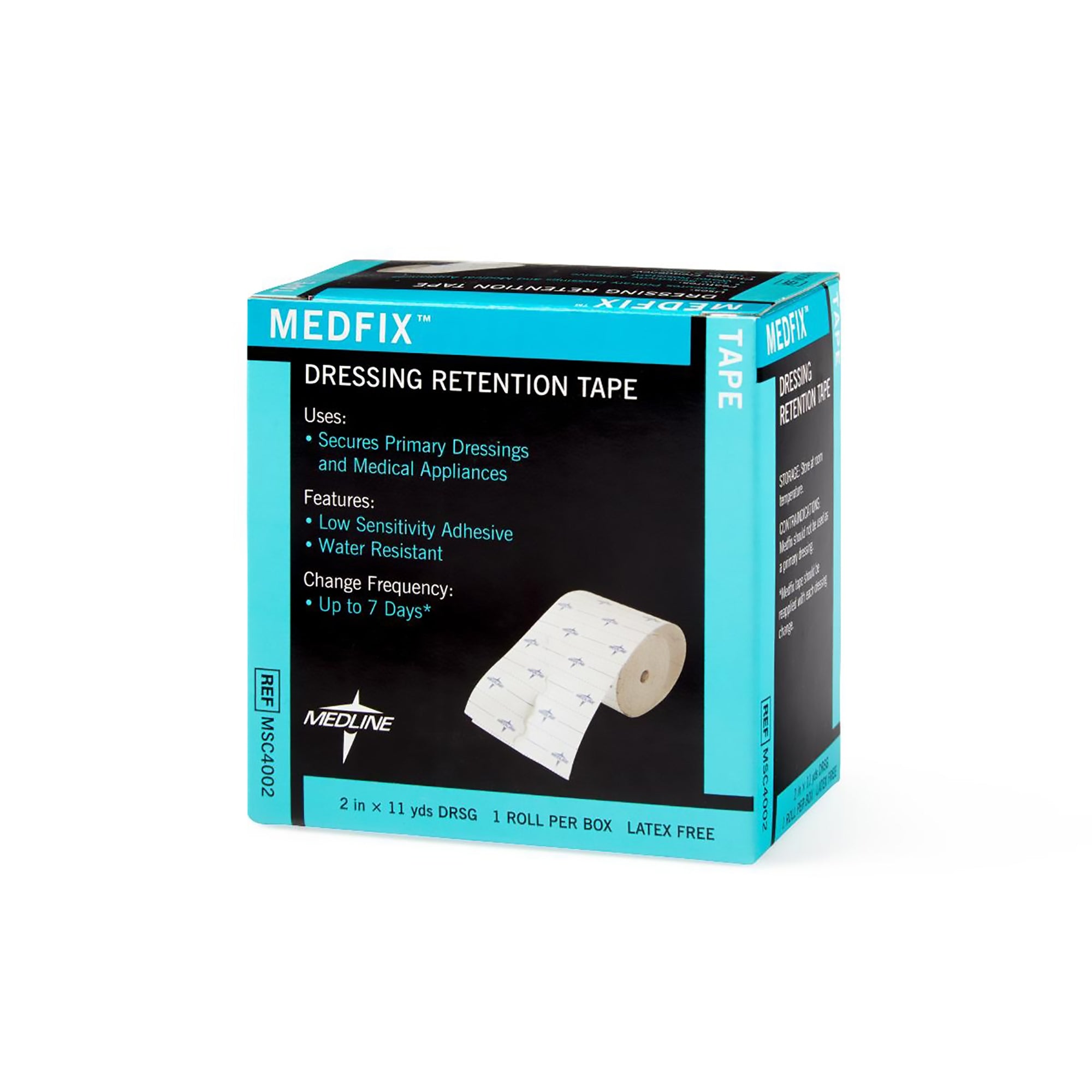 Water Resistant Dressing Retention Tape with Liner MedFix White 2 Inch X 11 Yard Nonwoven NonSterile,Packaging Type- Each