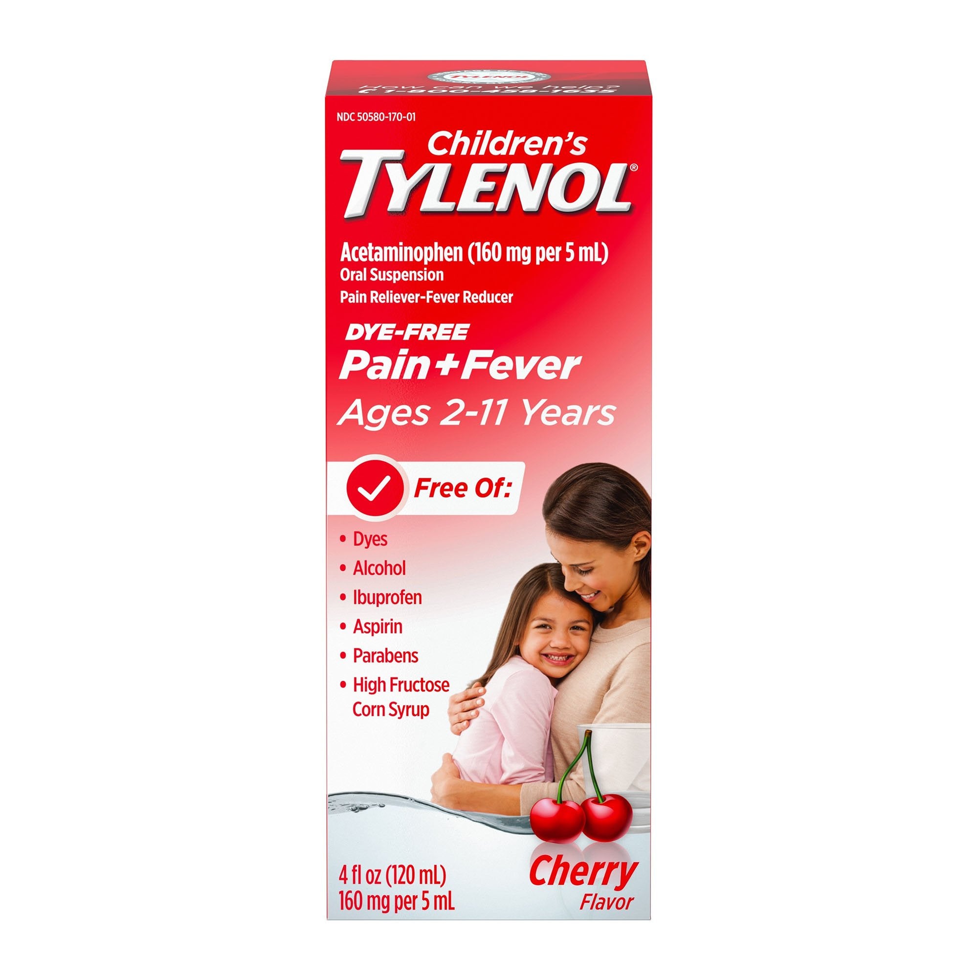 Children's Pain Relief 160 mg / 5 mL Strength Acetaminophen Oral Suspension 4 oz.,Packaging Type- Each
